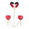 Joy Jewels Cache-Tétons Heart Rouges